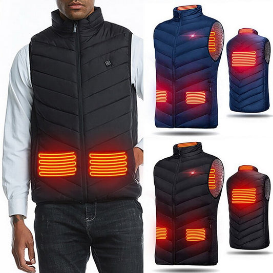 Winter Outdoor Heating Vest 2020 Men Jacket Men Women Winter Electric Thermal Clothing Waistcoat For Sports Hiking Camping Vest