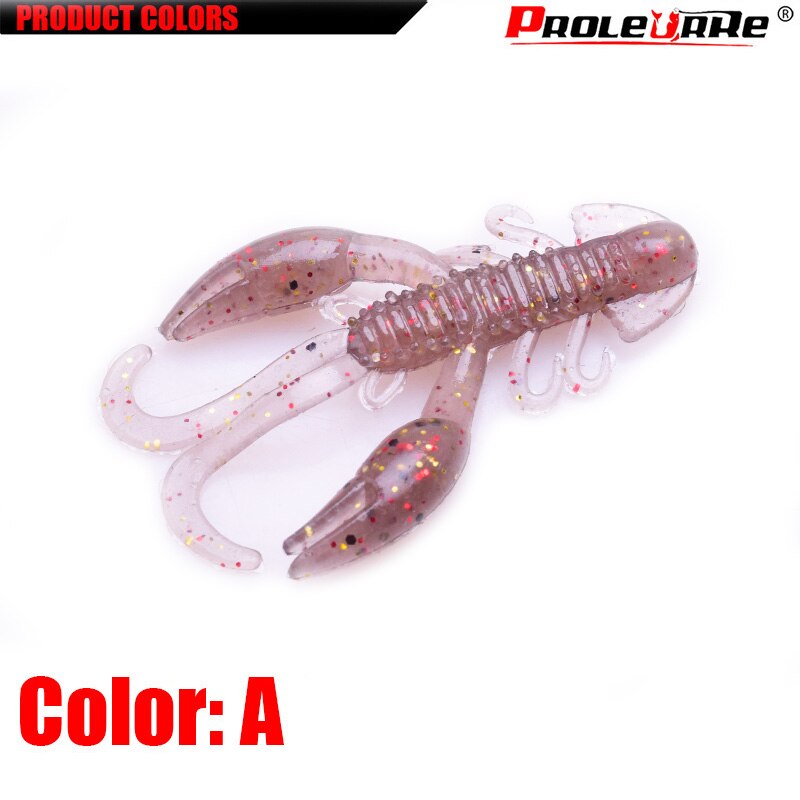 5Pcs Jigging Wobblers Fishing Crawfish Worm soft lure Shrimp Flavor Additive Silicone Artificial Soft bait Walk Fish Bass Pesca