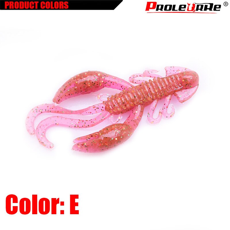 5Pcs Jigging Wobblers Fishing Crawfish Worm soft lure Shrimp Flavor Additive Silicone Artificial Soft bait Walk Fish Bass Pesca