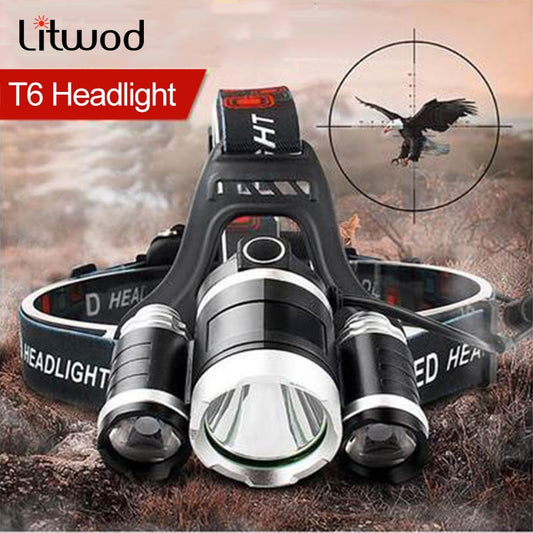 Headlamp 90 degree high Led lighting Head Lamp 4 mode XML T6/R5 LED Headlamp Headlight Camping Fishing headlight Torch Lanterna