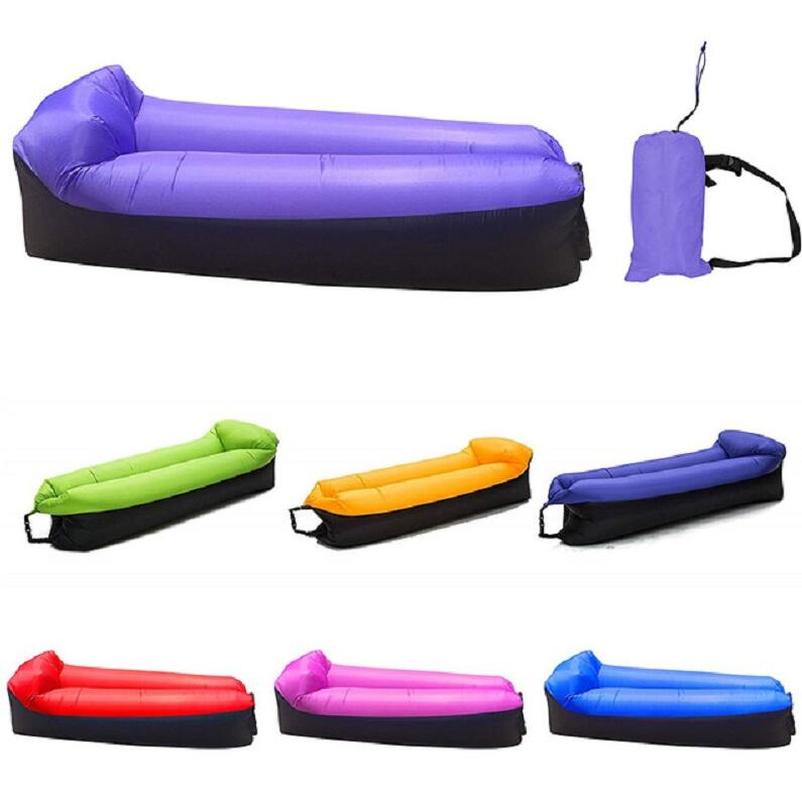 Adult Beach Lounge Chair Fast Folding camping sleeping bag Waterproof Inflatable sofa bag lazy camping Sleeping bags air bed