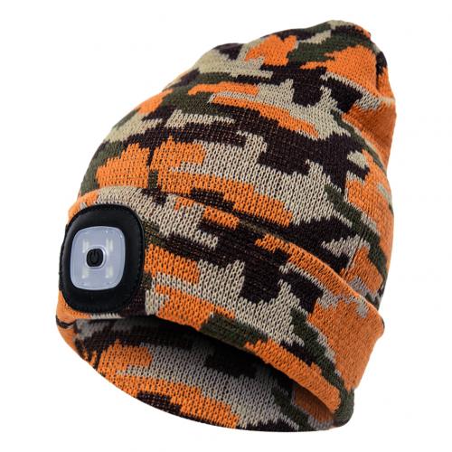 Unisex Autumn Winter LED Lighted Cap Warm Beanies Outdoor Fishing Running Beanie Hat Flash headlight Camping Climbing Caps