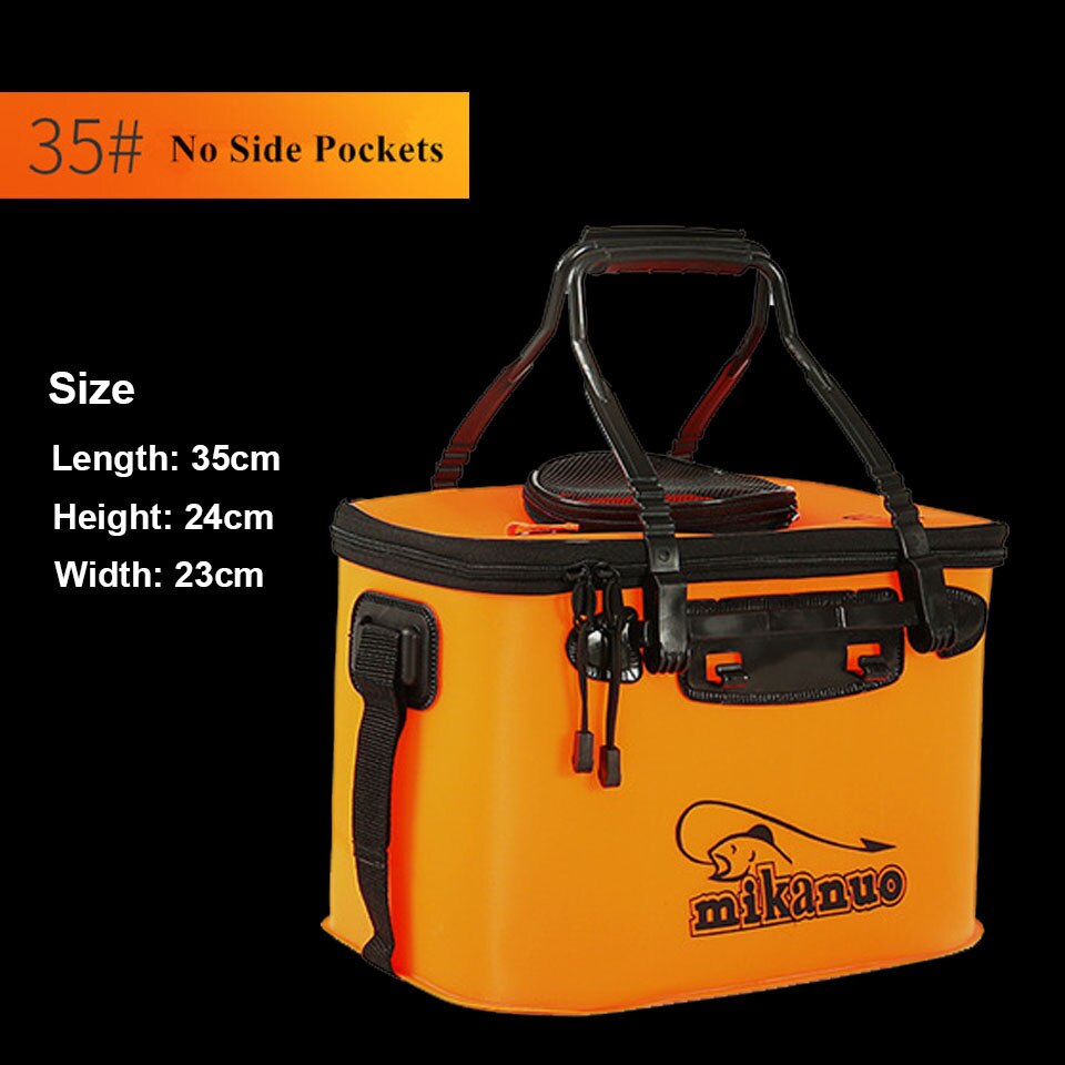 WALK FISH 11/19/23/28/35L Collapsible Folding Thicken EVA Live Fish Box Tank Bucket Camping Outdoor Fishing Tackle Equipment