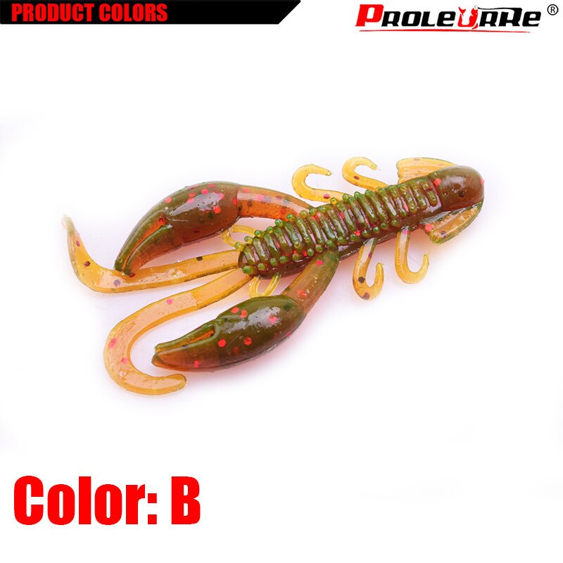 5Pcs Jigging Wobblers Fishing Crawfish Worm soft lure Shrimp Flavor Additive Silicone Artificial Soft bait Walk Fish Bass Pesca