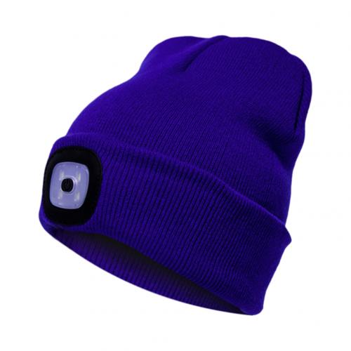 Unisex Autumn Winter LED Lighted Cap Warm Beanies Outdoor Fishing Running Beanie Hat Flash headlight Camping Climbing Caps