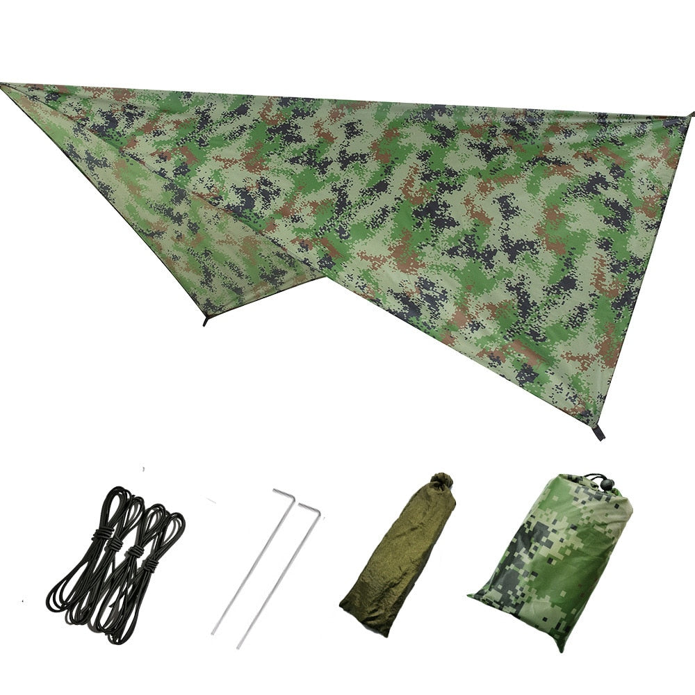 Waterproof Sun Shelter ultralight tarp Anti UV Beach Tent Shade Camping Hammock Rain Fly Camping Sunshade Awning canopy pergola