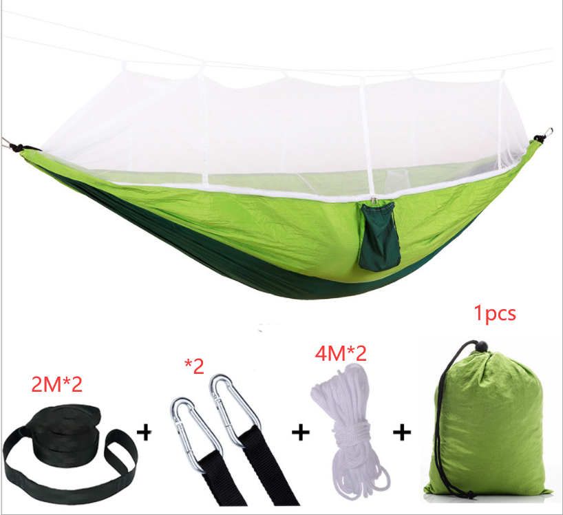 1-2 Person Portable Outdoor Camping Hammock with Mosquito Net