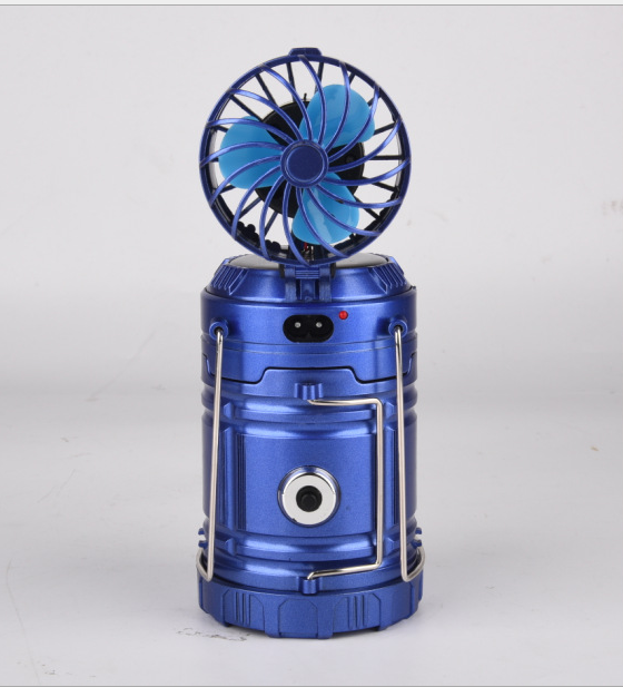 6 in 1 Portable Outdoor LED Camping Lantern With Fan