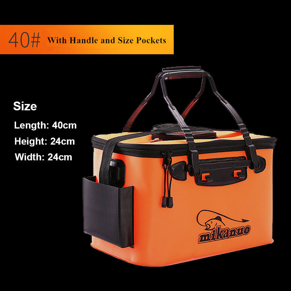 WALK FISH 11/19/23/28/35L Collapsible Folding Thicken EVA Live Fish Box Tank Bucket Camping Outdoor Fishing Tackle Equipment