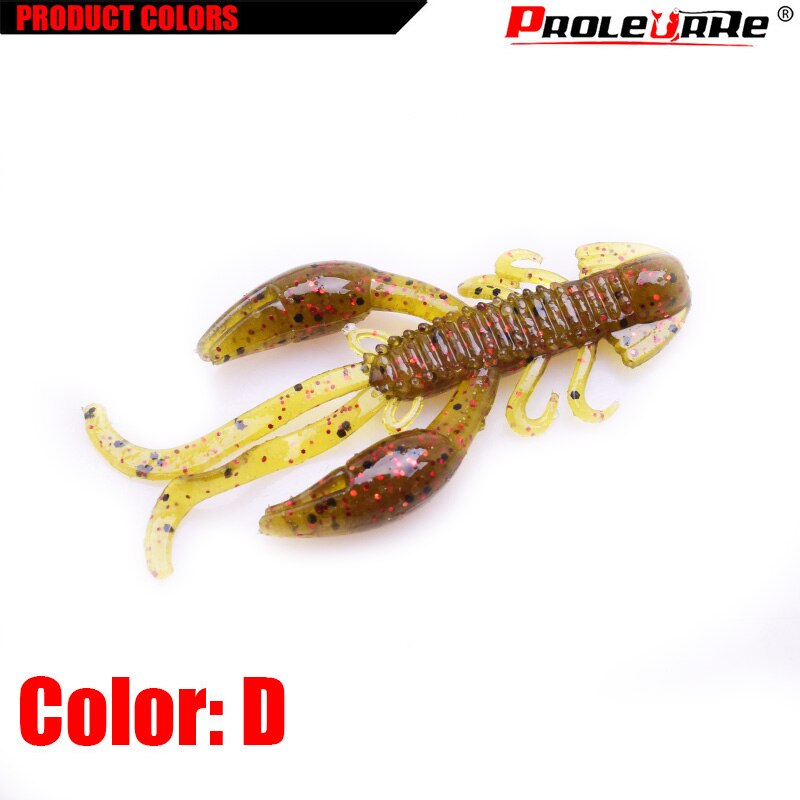 5Pcs Jigging Wobblers Fishing Crawfish Worm soft lure Shrimp Flavor Additive Silicone Artificial Soft bait Walk Fish Bass Pesca