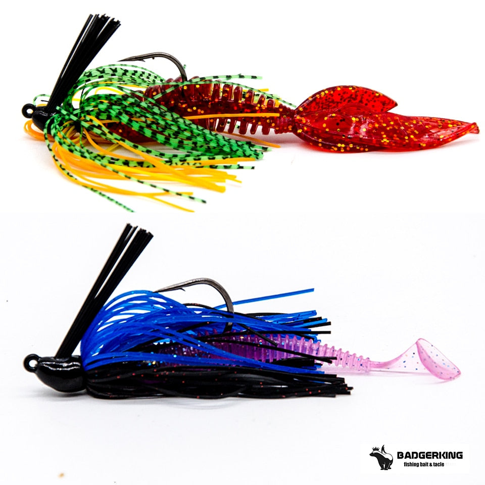 10g weedless football Jig head fishing hooks with weed guard sharp hook silicone skirt bass pike outdoor jigging fishhook