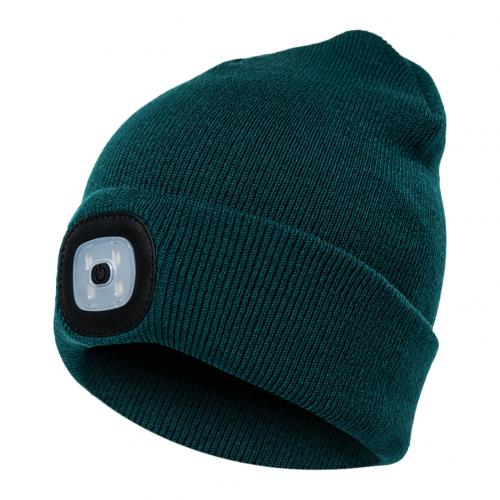 Unisex Autumn Winter LED Lighted Cap Warm Beanies Outdoor Fishing Running Beanie Hat Flash headlight Camping Climbing Caps