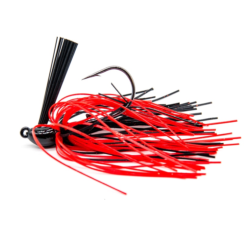 10g weedless football Jig head fishing hooks with weed guard sharp hook silicone skirt bass pike outdoor jigging fishhook